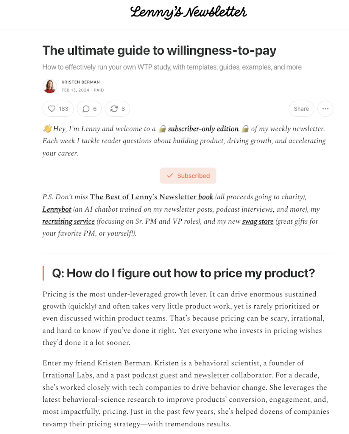 Building a pricing demand engine for Irrational Labs
